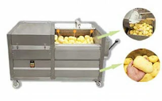machine for peeling potatoes